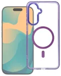 Frame Clear Hybrid telefoni &uuml;mbris MagSafe toega Samsung Galaxy A27 5G (A276) lilla