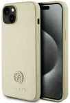 Guess GUHCP15MPS4DGPD iPhone 15 Plus 6.7" kuldne | gold hardcase Strass Metal Logo