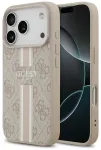 Case Guess 4G Printed Stripes MagSafe for iPhone 17 Pro pink