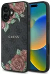 Guess GUHMP16SP4ROPEMCK iPhone 16 6.1" czarny|black hardcase 4G Flowers Print MagSafe