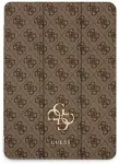 Guess GUFC13RM24PS4SGW iPad Air 13" 2024  brązowy|brown Magnetic 4G Big Logo
