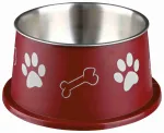 Loomade kauss, metallist : Trixie Long ear bowl, stainless steel, plastic coated, 0.9 l|&oslash; 15 cm