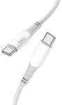 Hoco X70 andmeedastus- ja laadimiskaabel | USB-C kuni USB-C | PD | 60W | 1m | valge