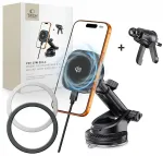 TECH-PROTECT V20 ARCTICBOOST MAGNETIC MAGSAFE DASHBOARD & VENT CAR MOUNT WIRELESS CHARGER 25W QI2.2 BLACK