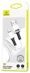 USAMS U52 SJ435 andmeside- ja laadimiskaabel | USB-A kuni Micro USB | 10W | 1m | valge