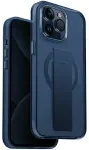 UNIQ etui Heldro Mag iPhone 15 Pro 6.1" Magclick Charging niebieski|ultramarine deep blue