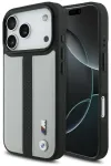 Case BMW M Perforated Stripe Logo MagSafe for iPhone 17 Pro gray