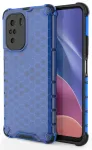 Honeycomb Case armor cover with TPU Bumper for Xiaomi Redmi K40 Pro+ / K40 Pro / K40 / Poco F3 blue