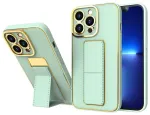 New Kickstand Case telefoni &uuml;mbris alusega iPhone 13 Pro Max roheline