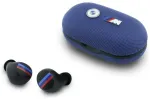 Headphones Bluetooth TWS BMW Metal Logo ENC blue