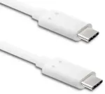 Qoltec andmeedastus- ja laadimiskaabel | USB-C kuni USB-C | 1m | valge