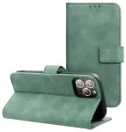 TENDER Raamatukujuline &uuml;mbris XIAOMI Redmi Note 14 5G / 4G jaoks (GLOBAL - 163,25mm x 76,55mm x 8,16mm) roheline