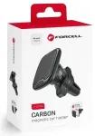 Magnetiline autohoidik telefonile Forcell F-Grip Carbon H-CT325 air vent black
