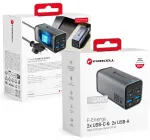 Forcell F-Energy reisilaadija | 100W | PD, QC, GaN | USB-C, USB-A | hall