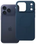 Silicone telefoni &uuml;mbris MagSafe toega iPhone 17 Pro Max | iPhone 18 Pro Max tumesinine