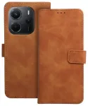 TENDER Raamatukujuline &uuml;mbris XIAOMI Redmi Note 14 4G jaoks (GLOBAL - 164,84mm x 78,15mm x 8,16mm) pruun
