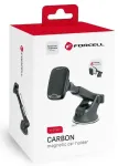 Forcell F-Grip Carbon magnetiline auto telefonihoidik iminapaga must