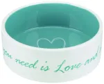 Loomade kauss, keraamiline : Trixie Pets Home bowl, ceramic, 0.8 l|&oslash; 16 cm, cream|petrol