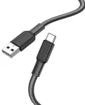 Hoco X69 andmeedastus- ja laadimiskaabel | USB-A kuni USB-C | 15W | 1m | must, valge