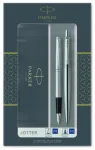 Kinkekomplekt Parker Jotter Steel CT (sulepea +pastapliiats)