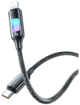 USAMS TC Series SJ749 andmeedastus- ja laadimiskaabel | USB-C kuni Lightning | 30W | 1.2m