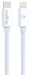 Maxlife MXUC-12 andme- ja laadimiskaabel | USB-C kuni Lightning | 27W | 1m | valge