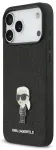 Karl Lagerfeld Fixed Glitter Metal Ikonik korpus telefonile Apple iPhone 17 Pro Max must