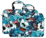 Wonder Briefcase Laptop 15-16 inches white poppies