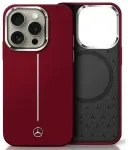 Mercedes MEHMP16X23SUMSR iPhone 16 Pro    Max 6.9" czerwony|red hardcase Silicone White Stripe MagSafe
