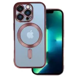 Metallic telefoni &uuml;mbris MagSafe toega iPhone 16 Pro roosa