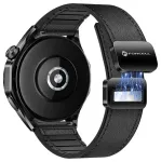 Forcell F-Design FS20 nutikella rihm Samsung Galaxy Watch (22 mm) jaoks | tehisnahk | must