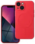 Silicone Mag telefoni &uuml;mbris MagSafe toega iPhone 13 mini punane