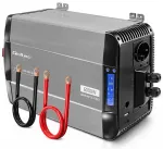 Qoltec puhas siinusinvertor | 12V kuni 230V | 3000/6000W | LCD | USB | USB-C | &Uuml;hildub LiFePO4 GEL AGM-iga