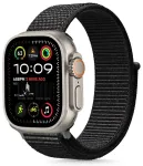 Tech-Protect Nylon nutikella rihm Apple Watch 6/7/8/9/10/SE/Ultra 1/2 (44/45/46/49 mm) jaoks | nailonist | must