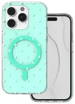 Bubble Dots Mag telefoni &uuml;mbris MagSafe toega iPhone 14 Pro roheline