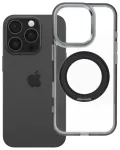 Frame Circle Stand telefoni &uuml;mbris alusega ja MagSafe toega iPhone 16 Pro must