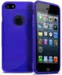 HQ Back Case S-Case gummeeritud telefonikaas IPhone 5C Blue jaoks