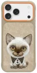 Nimmy Big Eyed Pet 2.0 Cat telefoni&uuml;mbris iPhone 17 Pro jaoks, beež