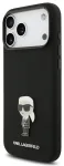 Karl Lagerfeld Liquid Silicone Metal Ikonik &uuml;mbris telefonile Apple iPhone 17 Pro Max must