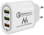 MACLEAN MCE479W reisilaadija | 18W | QC | USB-A
