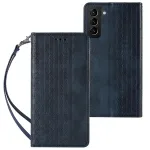 Magnet Strap raamatut&uuml;&uuml;pi telefoni &uuml;mbris rihmaga Samsung Galaxy S22+ sinine