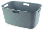 Pesukorv Softex 45L 57x37x27cm sinimustvalge