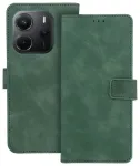 TENDER Raamatukujuline &uuml;mbris XIAOMI Redmi Note 14 4G jaoks (GLOBAL - 164,84mm x 78,15mm x 8,16mm) roheline