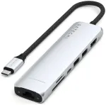 Adapter HUB 7in1 USB C Satechi Slim ST-P7SS h&otilde;bedane