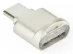 Card reader MicroSD for typ C silver