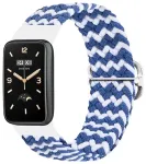 Telcon Braided nutikella rihm Xiaomi Mi Band 7 Pro jaoks | nailonist | sinine/valge