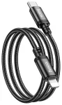 Hoco X89 andmeedastus- ja laadimiskaabel | USB-C kuni Lightning | PD | 20W | 1m | must