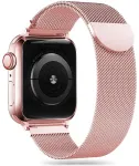 Tech-Protect MilaneseBand nutikella rihm Apple Watch 4/5/6/7/8/9/SE/Ultra 1/2 (42/44/45/49 mm) jaoks | roostevaba teras | roosa