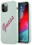 Guess GUHCP12LLSVSBF iPhone 12 Pro Max 6.7" sinine fuksia silikoonist vintaažist tagakaane &uuml;mbris