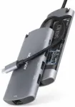 Axagon HMC-6M2 USB-jaotur | USB-C kuni HDMI, RJ45 | 100W